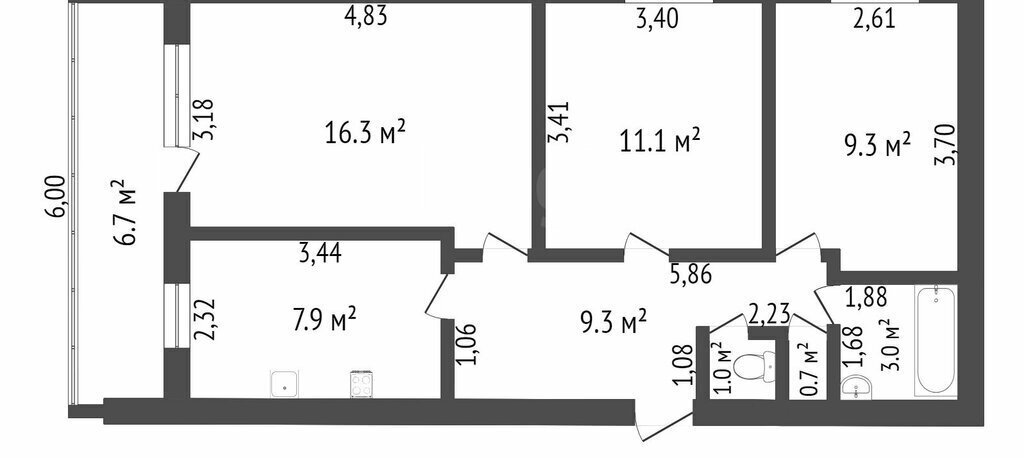 квартира г Ишим ул Красная Заря 68а фото 1