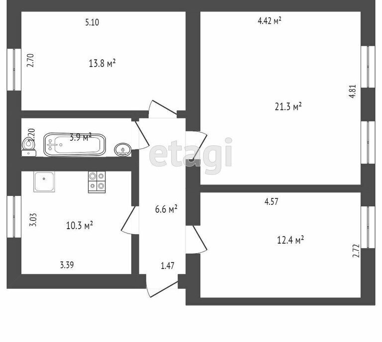 квартира г Ишим ул Железнодорожная 10 фото 1