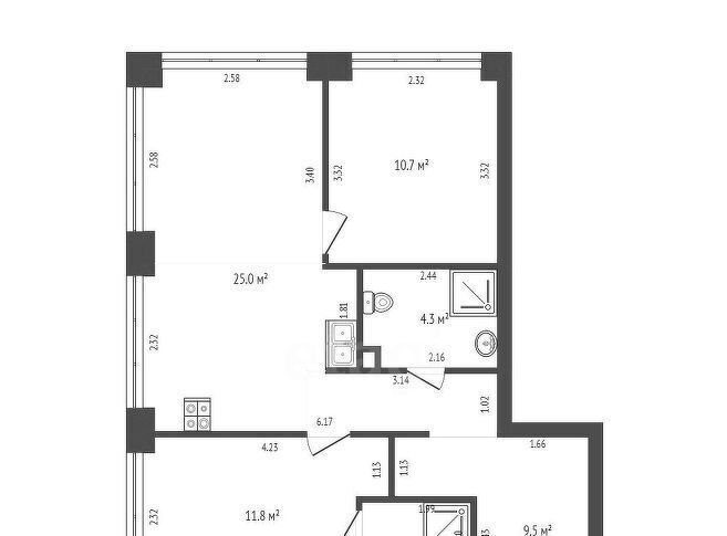 квартира г Москва метро Курская Бауманка ул Казакова 7 ЖК KAZAKOV Grand Loft фото 2