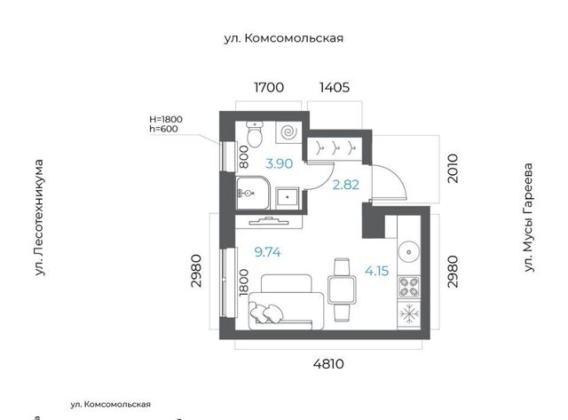 р-н Октябрьский микрорайон Глумилино-2 8-е Небо жилой комплекс фото
