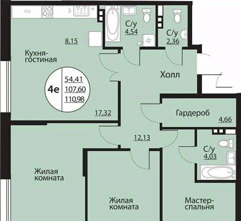 квартира г Воронеж р-н Центральный пр-кт Московский 138 фото 1