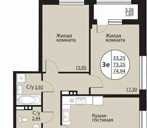 квартира г Воронеж р-н Центральный пр-кт Московский 138 фото 1