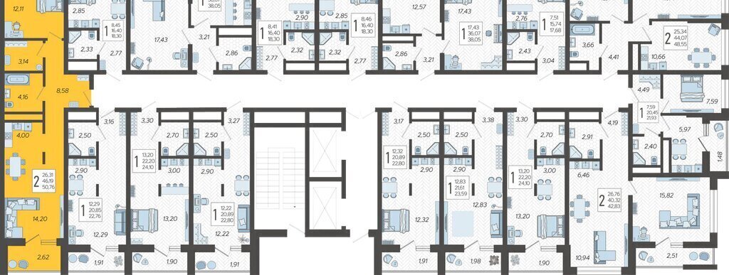 квартира г Сочи микрорайон Бытха Ясногорская улица, 16/2к 2 фото 2