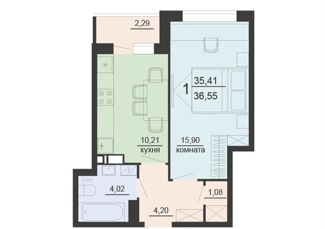 квартира р-н Железнодорожный дом 45а фото