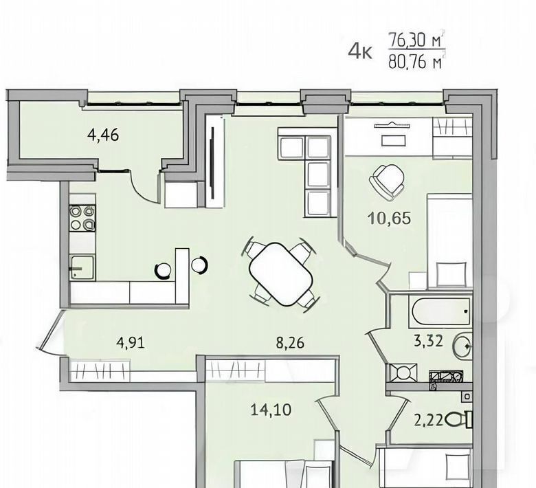 квартира г Иркутск р-н Октябрьский ул Байкальская 422 фото 2