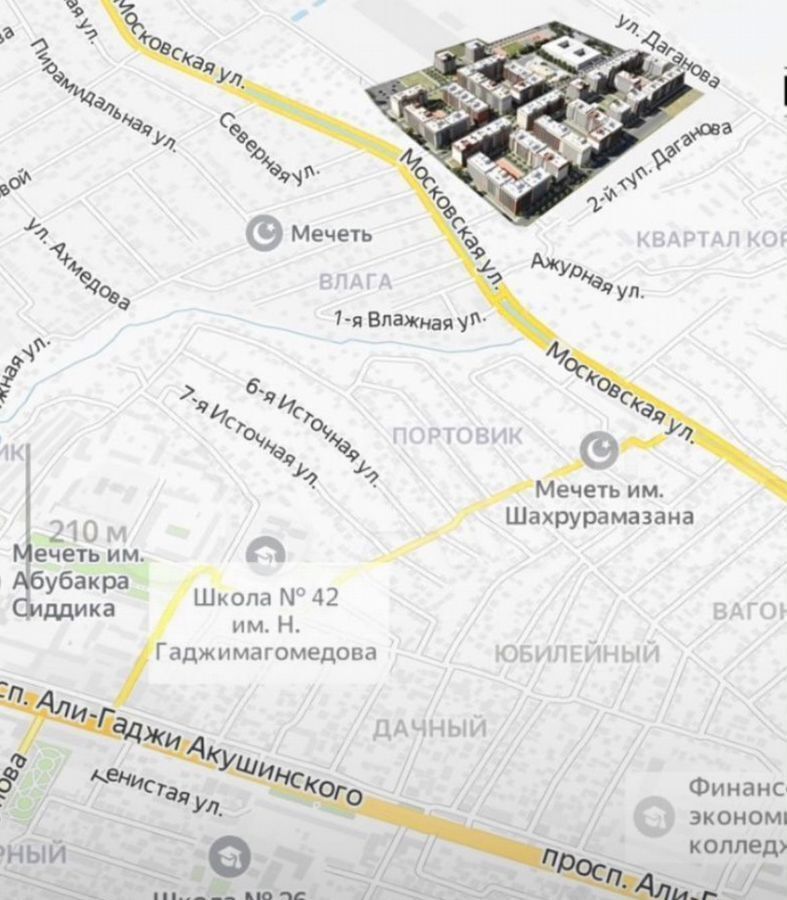 квартира г Махачкала р-н Кировский ул Даганова 139 Кировский внутригородской район фото 31
