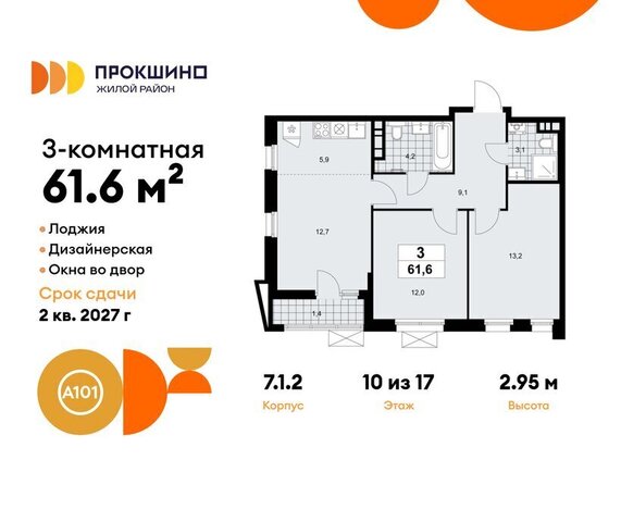 ЖК Прокшино 1/1 метро Прокшино метро Коммунарка ТиНАО 7. фото