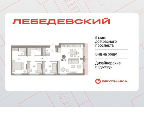 р-н Заельцовский ЖК «Лебедевский» фото