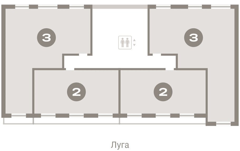 квартира г Тюмень ДОК ЖК «Октябрьский на Туре» фото 3