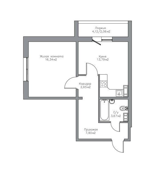 квартира г Оренбург р-н Дзержинский улица Фронтовиков, 8/3 фото 9