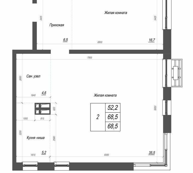 квартира г Владивосток ул Невельского 4с/2 фото 3