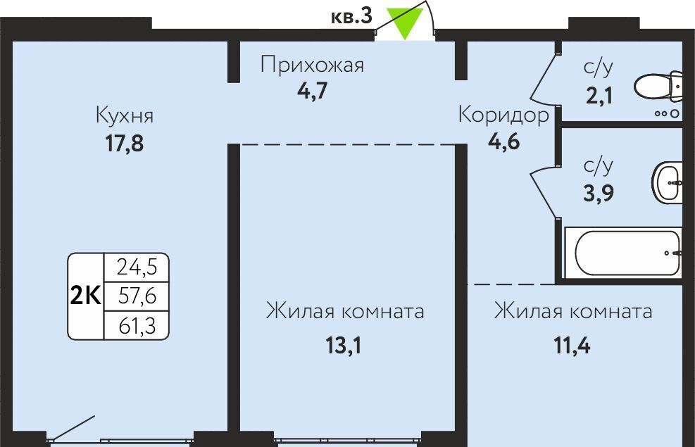 квартира г Барнаул р-н Индустриальный ул Солнечная Поляна 71 фото 1