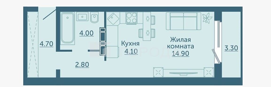 квартира г Новосибирск р-н Ленинский ул Забалуева 92 жилой массив Радуга Сибири фото 6