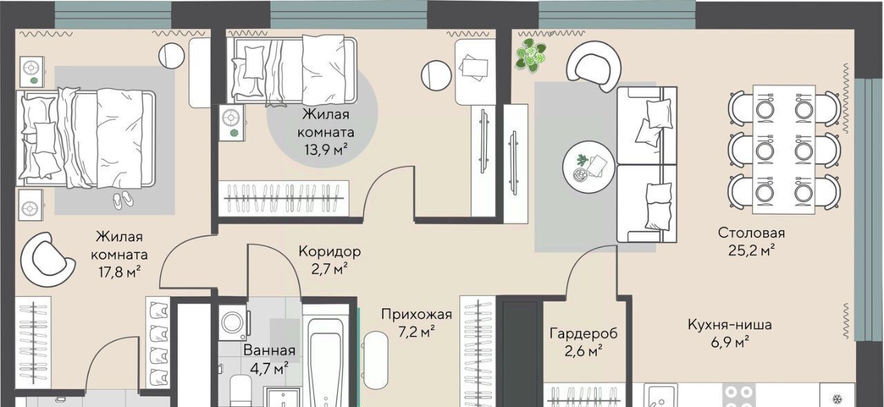 квартира г Екатеринбург Геологическая Парковый Никольский жилой комплекс фото 1