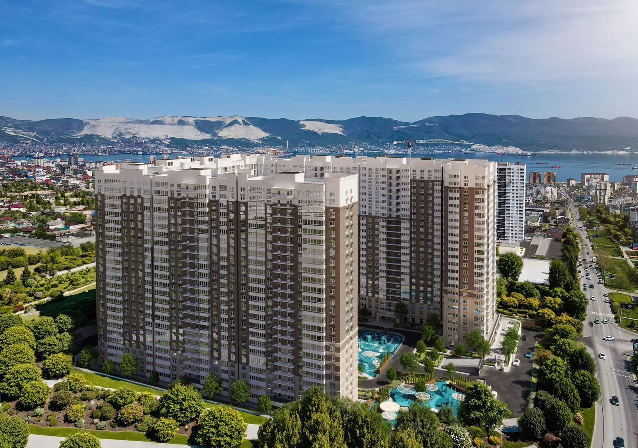 квартира г Новороссийск р-н Центральный ул Куникова 1 блок-секции 1-5 фото 2