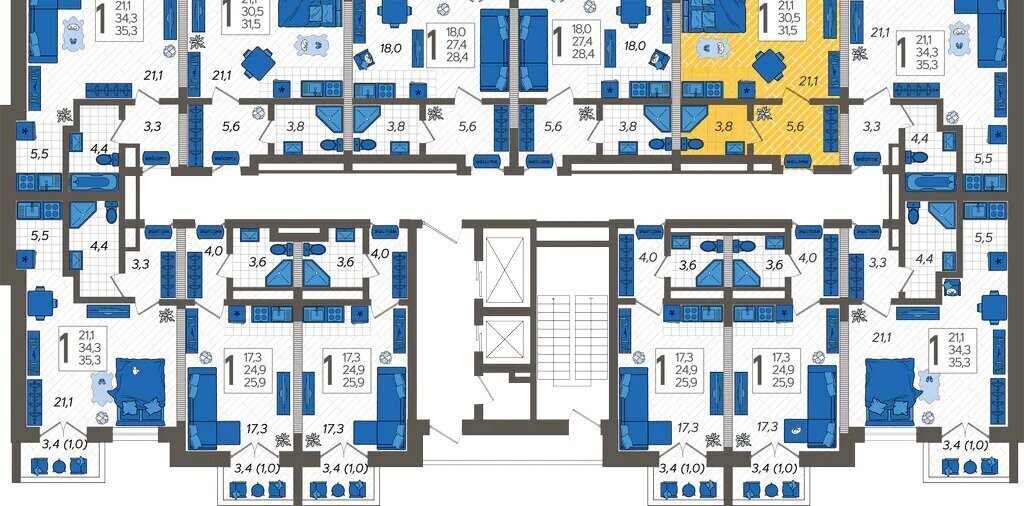 квартира г Сочи ул Искры 88к/6 фото 2