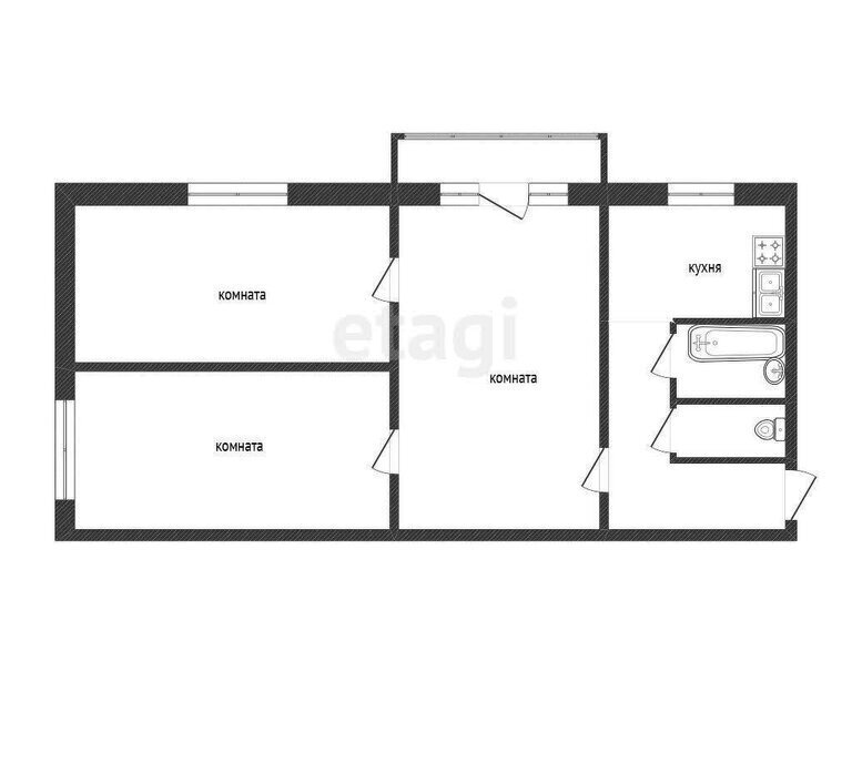 квартира г Златоуст ул 3-я Тесьминская 114 фото 1