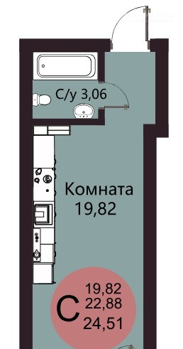 квартира г Воронеж Шилово ул Острогожская 164/1 м-н фото 16