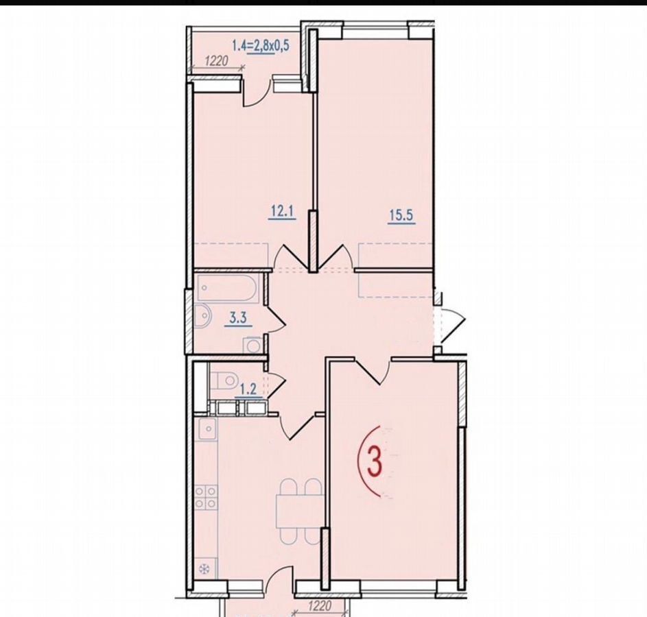 квартира г Батайск ул Половинко 280/3к 1 фото 30