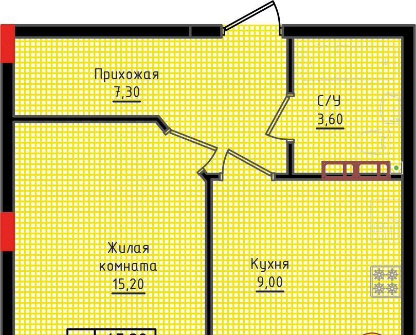 квартира г Ставрополь р-н Промышленный ул Якова Андрюшина 6 фото 2