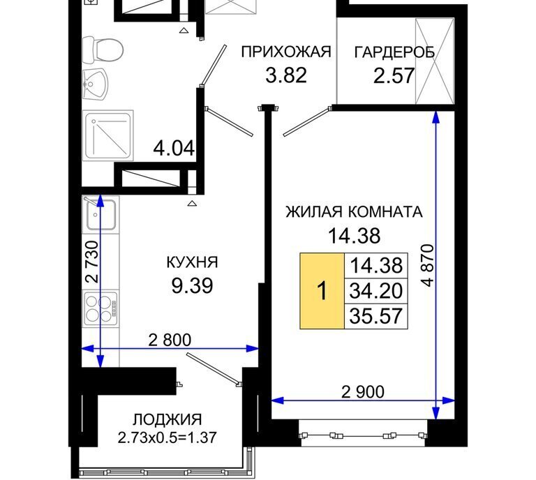 квартира г Ростов-на-Дону Нефтекачка ЖК «Октябрь Парк» квартал фото 1