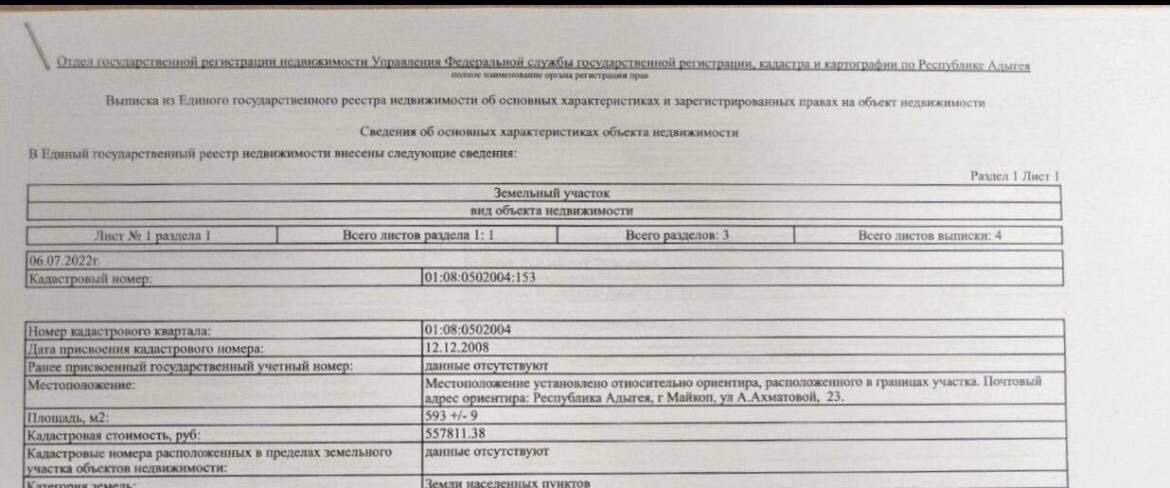 земля г Майкоп ул А.Ахматовой 23 Республика Адыгея Адыгея фото 2
