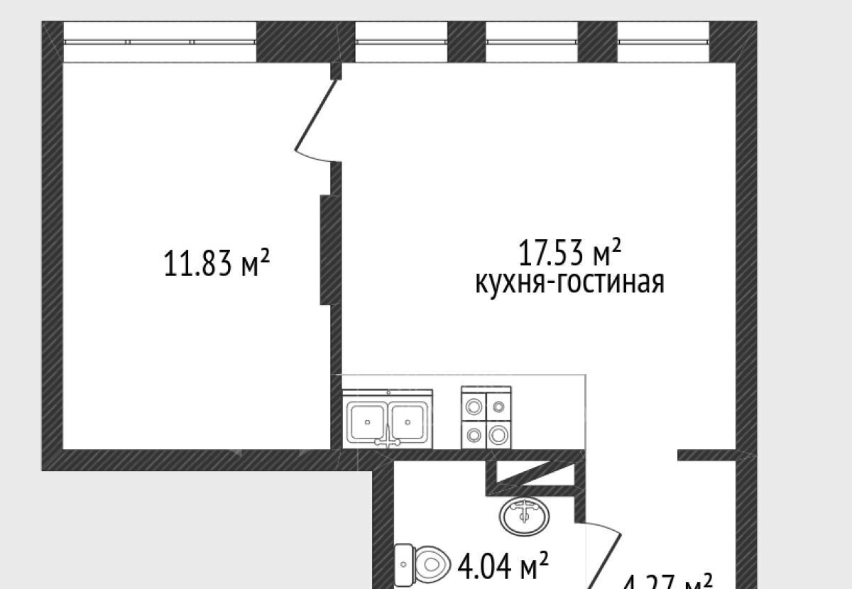 квартира г Тюмень р-н Калининский ул Андрея Кореневского 11 фото 2