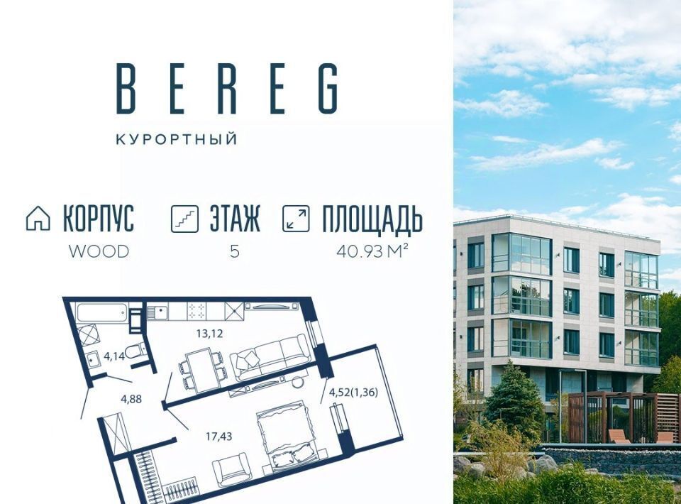 квартира г Сестрорецк ул Инструментальщиков 18 Беговая фото 1