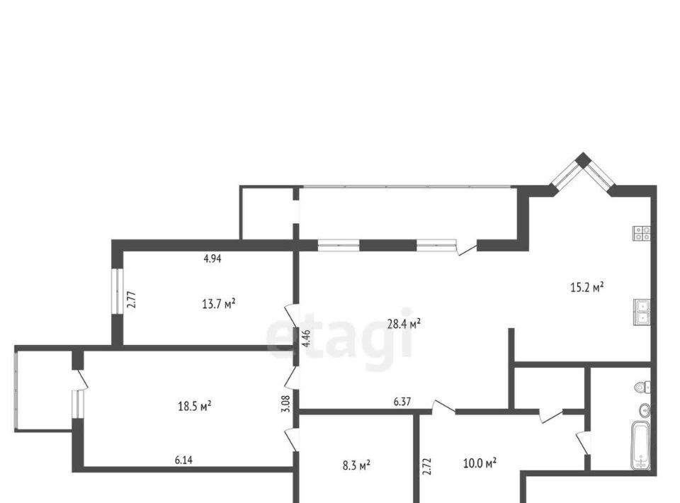 квартира г Ярославль р-н Красноперекопский ул Титова 1 фото 2