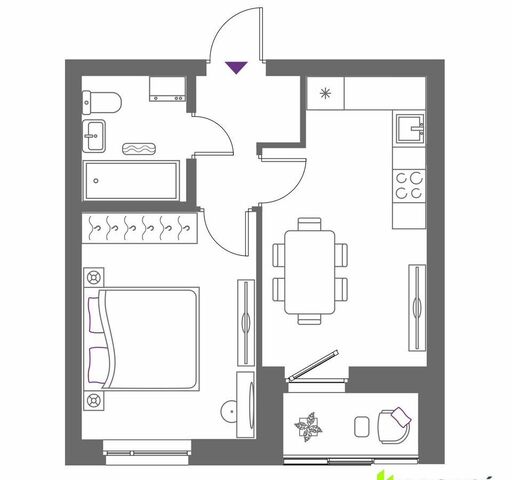 р-н Верх-Исетский ул Крауля блок-секция 1. 2 фото