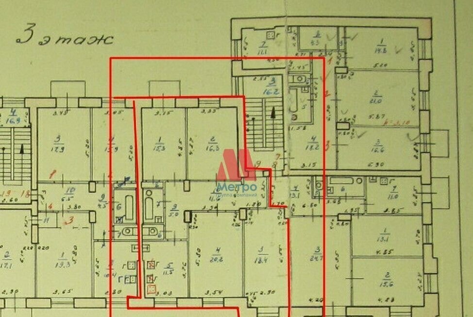 квартира г Ярославль р-н Красноперекопский ул Красноперекопская 19 фото 40