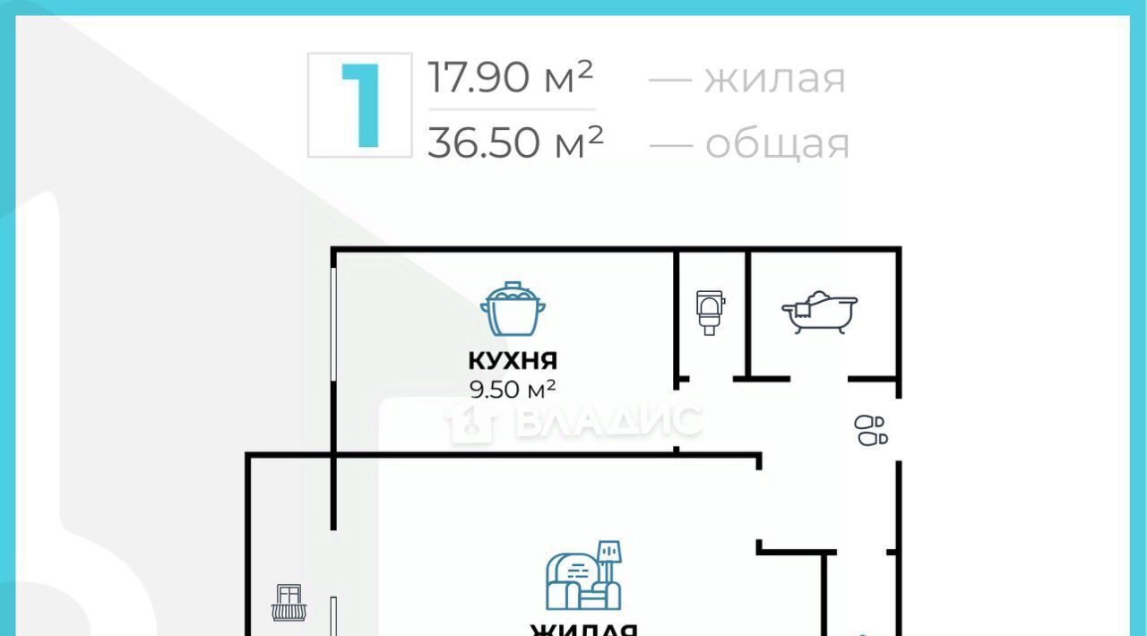 квартира г Волгоград р-н Дзержинский ул 51-й Гвардейской 34 фото 7