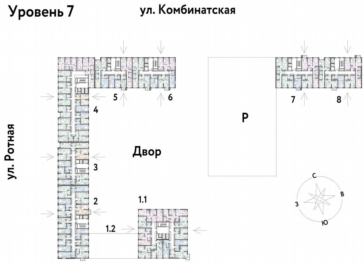 квартира г Екатеринбург р-н Ленинский ул. Комбинатская, д. 16 фото 2