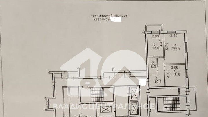 квартира г Новосибирск Гагаринская ул 1905 года 85/2 фото 2