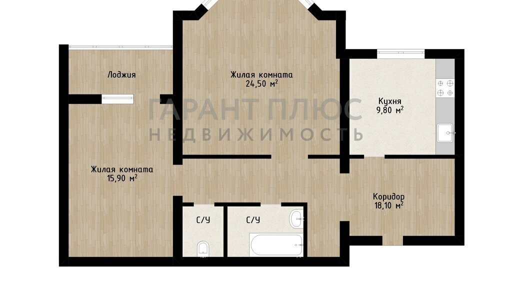 квартира г Липецк р-н Октябрьский ул Леонтия Кривенкова 7а фото 3