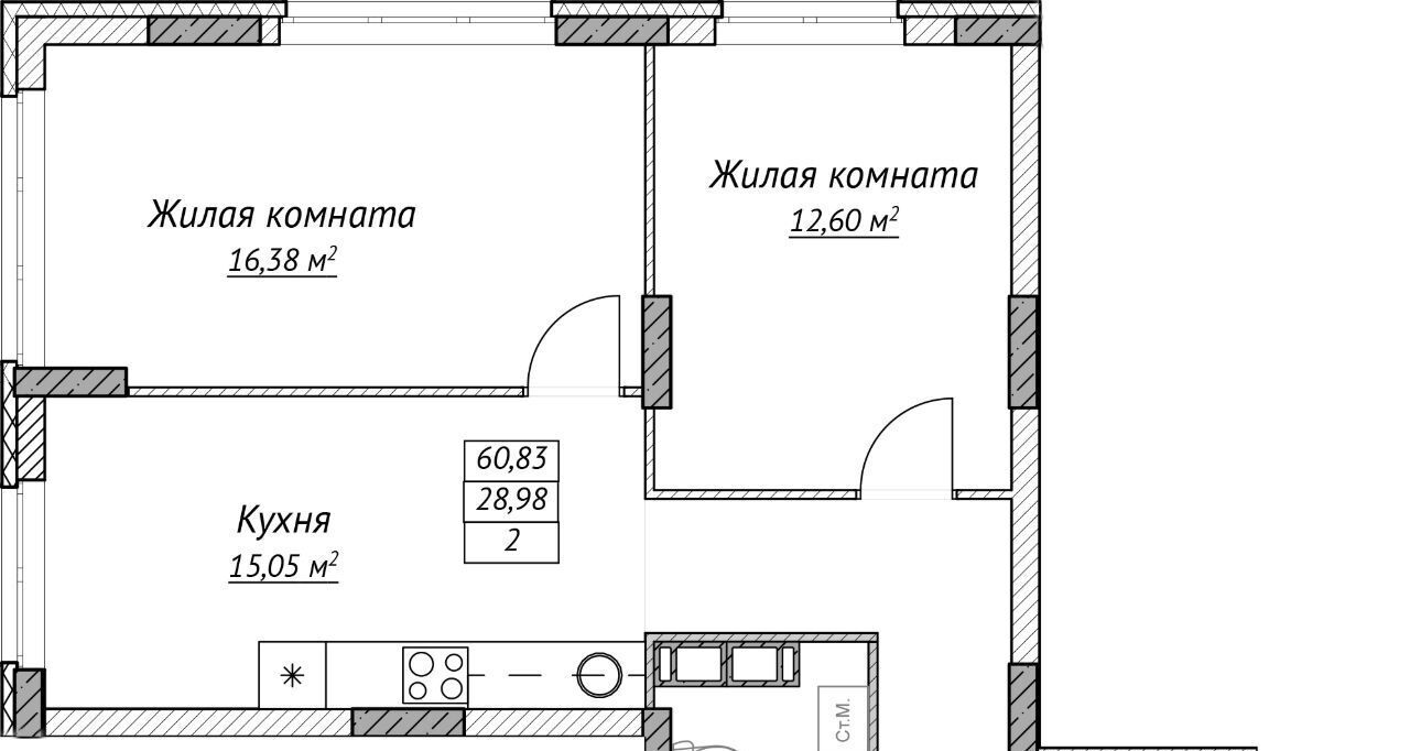 квартира г Нижний Новгород Горьковская Сахарный Дол жилой комплекс фото 1