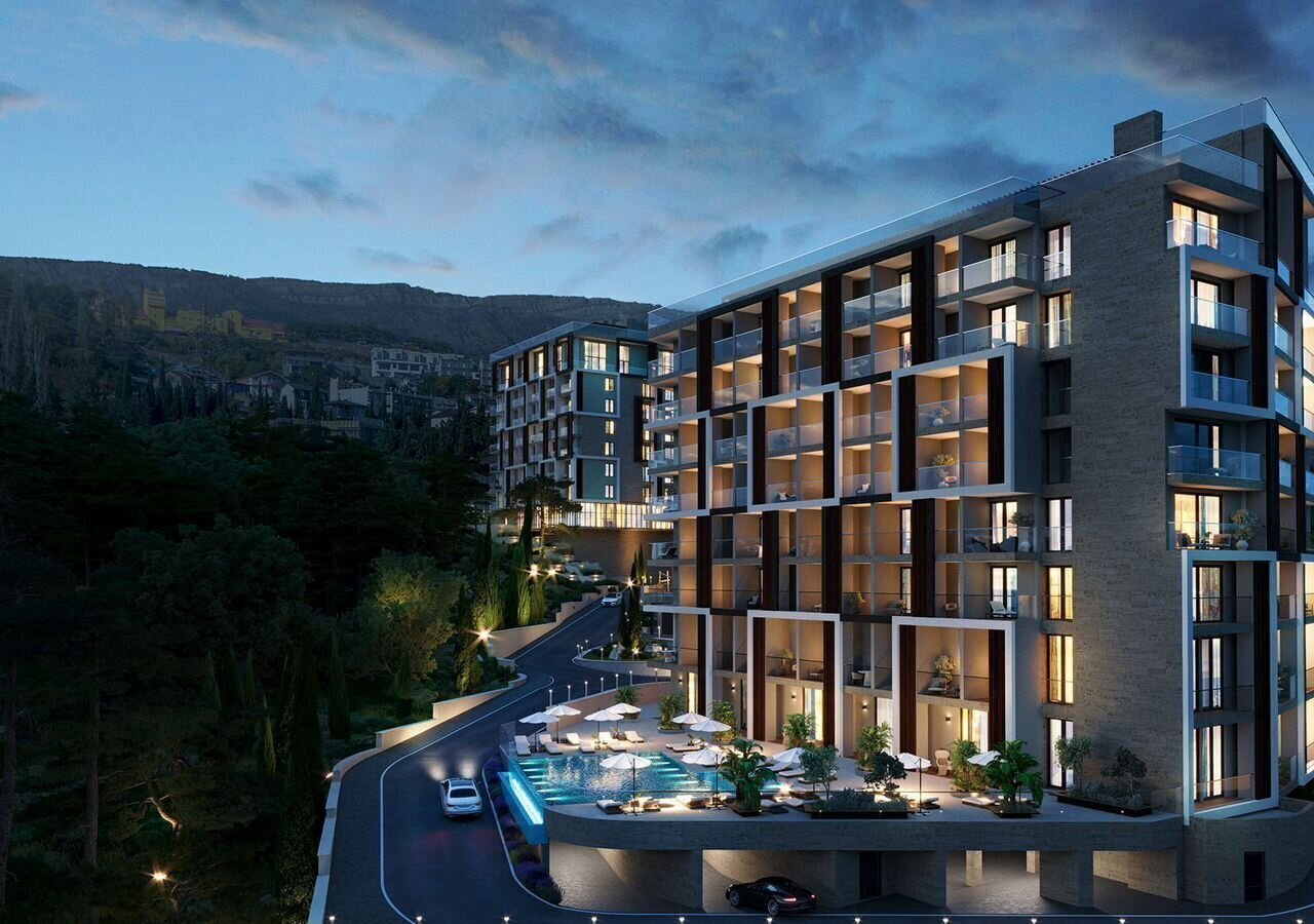 квартира г Ялта ул Войкова 39а МФК «Резиденция Дарсан» корп. 2 фото 1