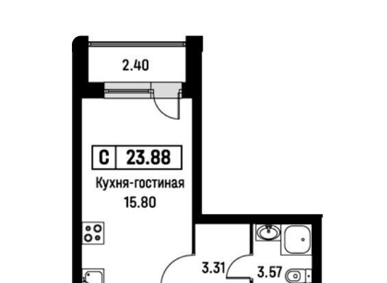 квартира р-н Всеволожский г Мурино ул Екатерининская 19 Девяткино фото 23
