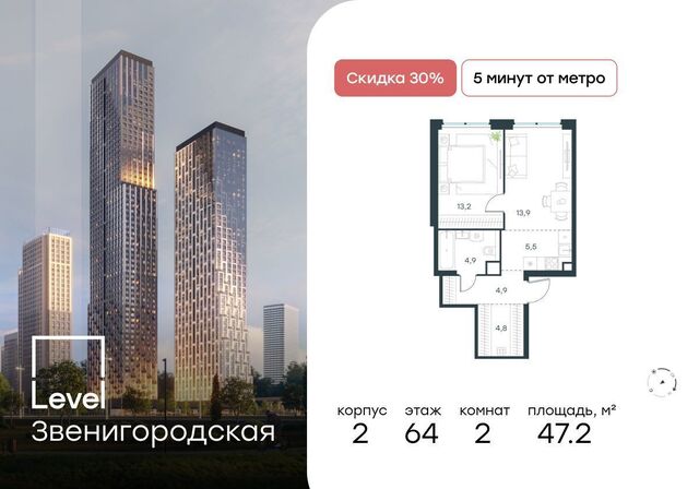 метро Хорошёво проезд 3-й Силикатный 2 муниципальный округ Хорошёво-Мнёвники, ЖК «Level Звенигородская» фото