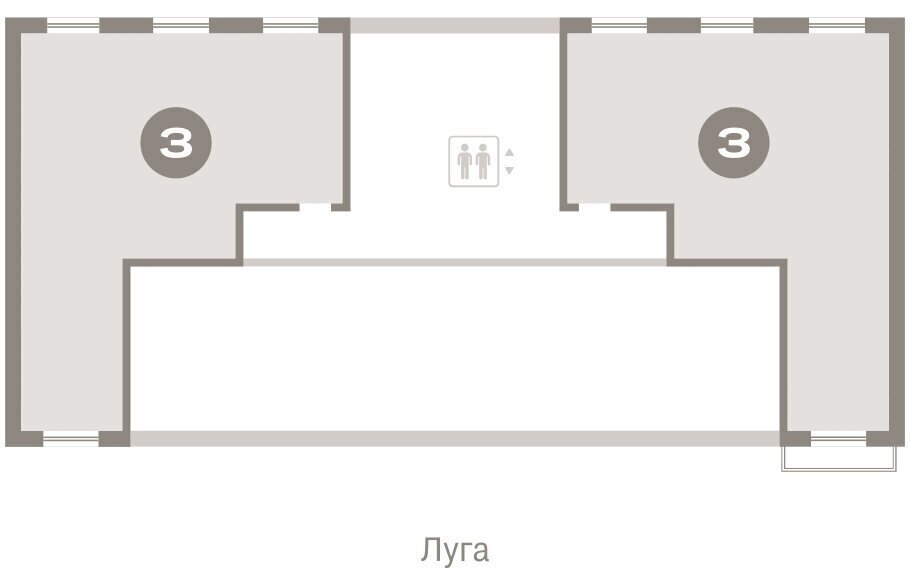 квартира г Тюмень ДОК ЖК «Октябрьский на Туре» фото 3