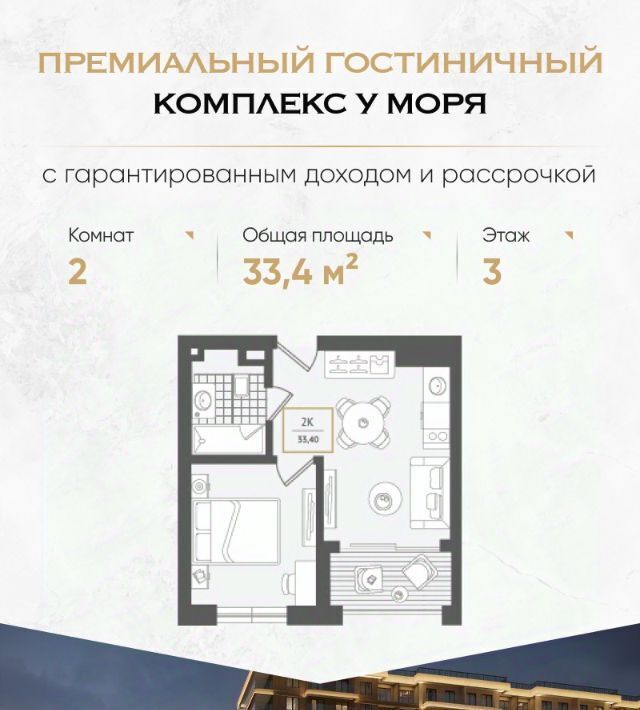 квартира г Сочи р-н Адлерский Адлер Курортный Городок жилрайон фото 1