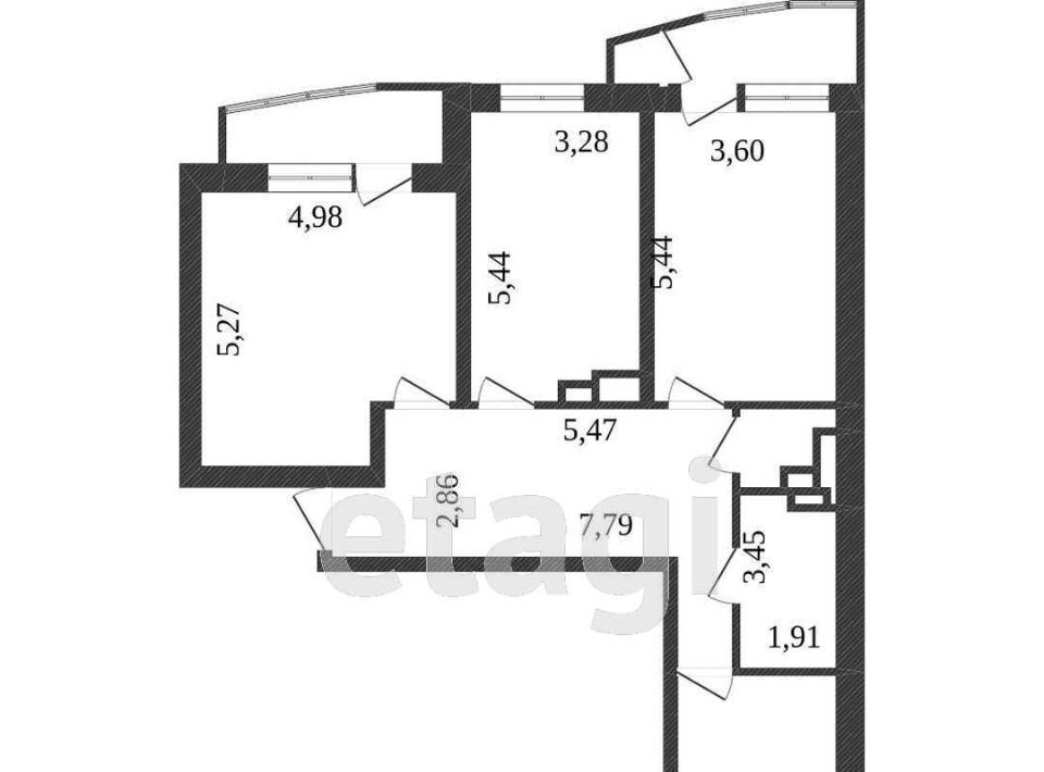 квартира г Сургут ул Университетская 9 19-й фото 2