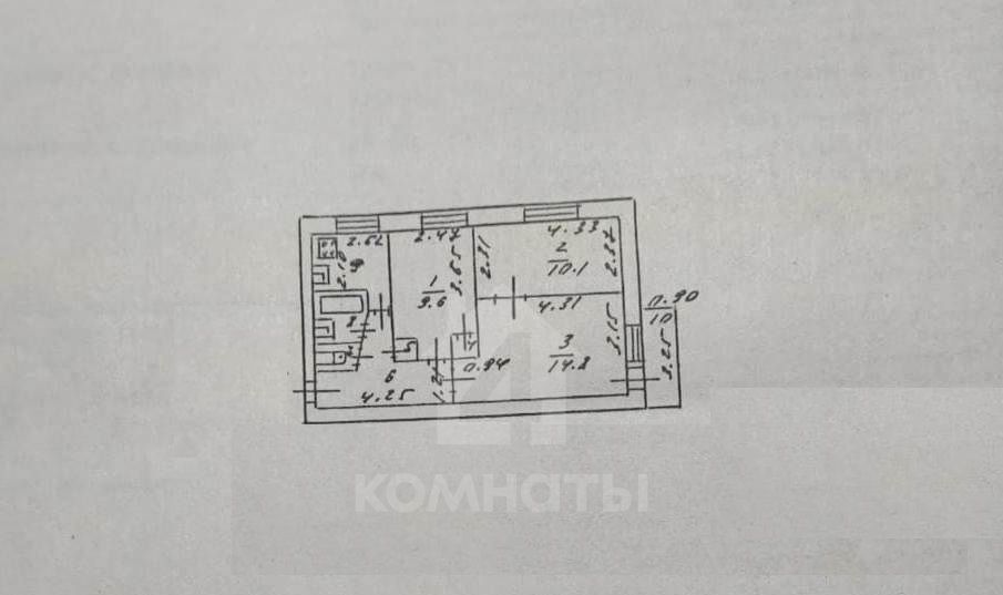 квартира г Воронеж р-н Железнодорожный ул Артамонова 14 фото 6