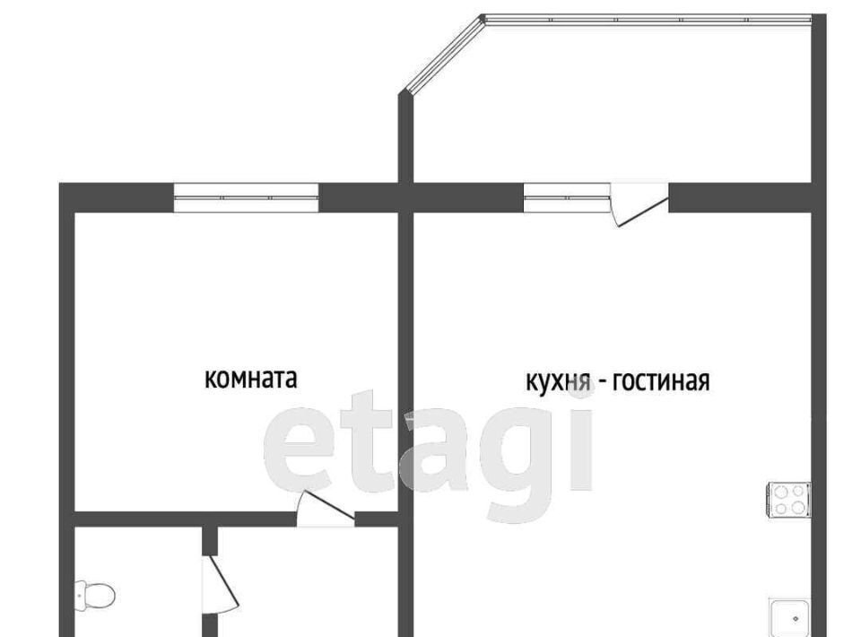 квартира г Сургут тракт Тюменский 2 38-й фото 2