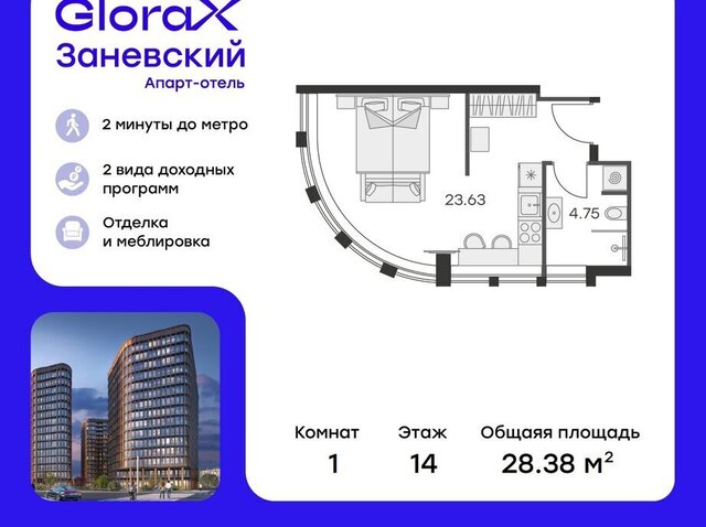 метро Ладожская ЖК GloraX City Заневский фото