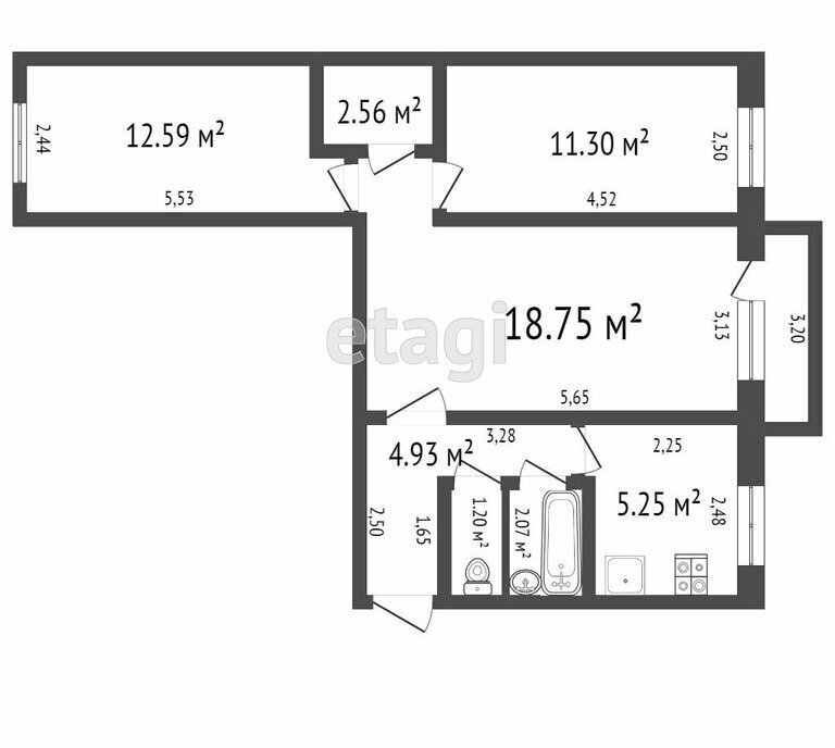 квартира г Ульяновск ул Хрустальная 15 фото 1