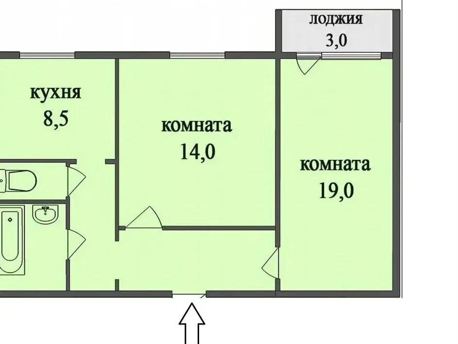 квартира р-н Ярцевский г Ярцево ул Энтузиастов 51 фото 14