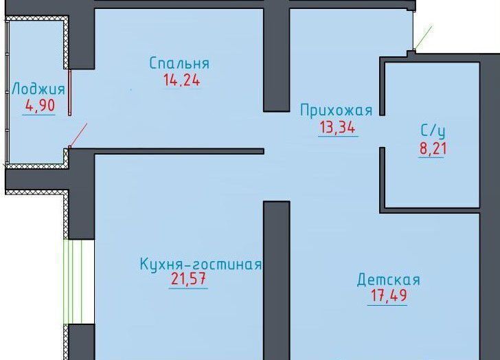 квартира г Оренбург р-н Ленинский ул Неплюева 4 ЖК «Дубки» фото 15
