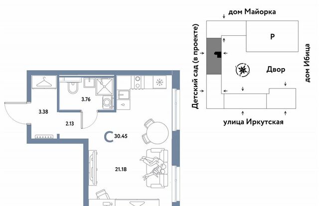 р-н Калининский ул Иркутская 14 корп. 1 фото