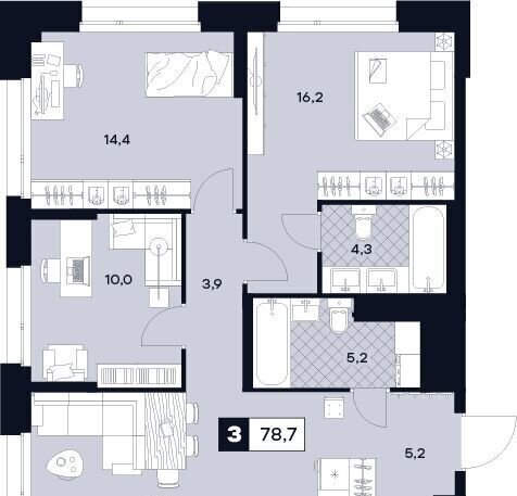 квартира г Москва метро Сходненская ул Лодочная 27 ЖК U2 корп. 2 фото 1